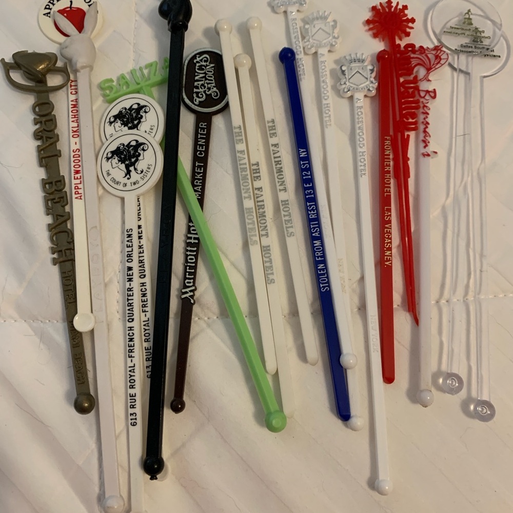 Assorted Colorful Swizzle Sticks Set
